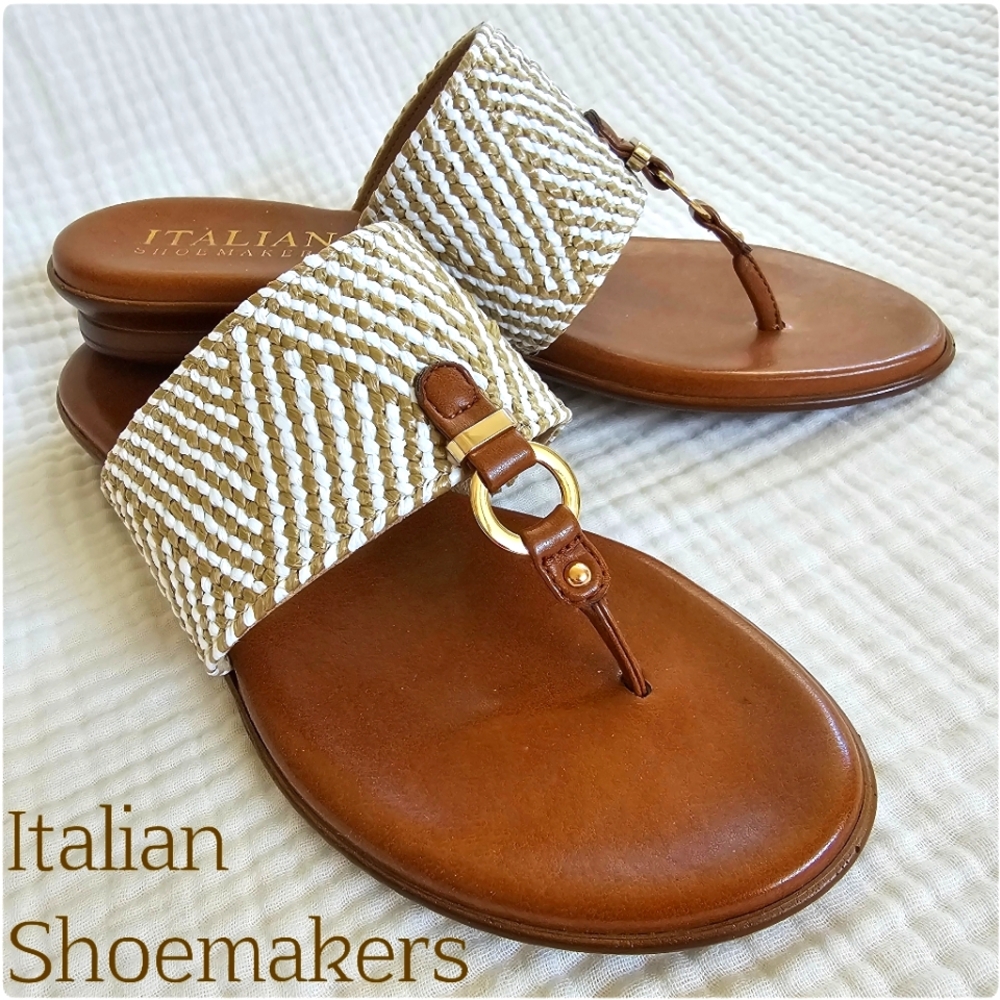 Exceptional Comfort, Handcrafted Italian Made Sandals, Size 9.5